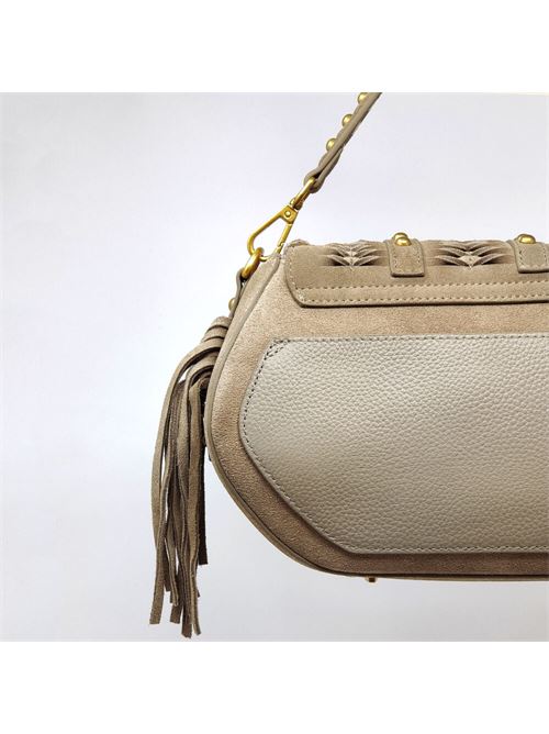 etnic med.hand bag suede LA CARRIE | 151P-WS-34-SUETAUPE